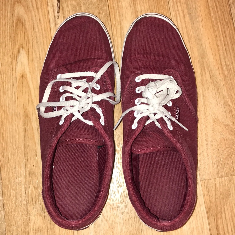 Burgundy vans